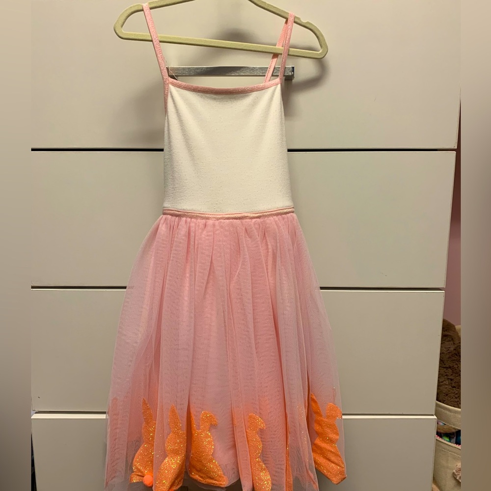 Girl's Zunie Bunny Boarder Glitter Sundress